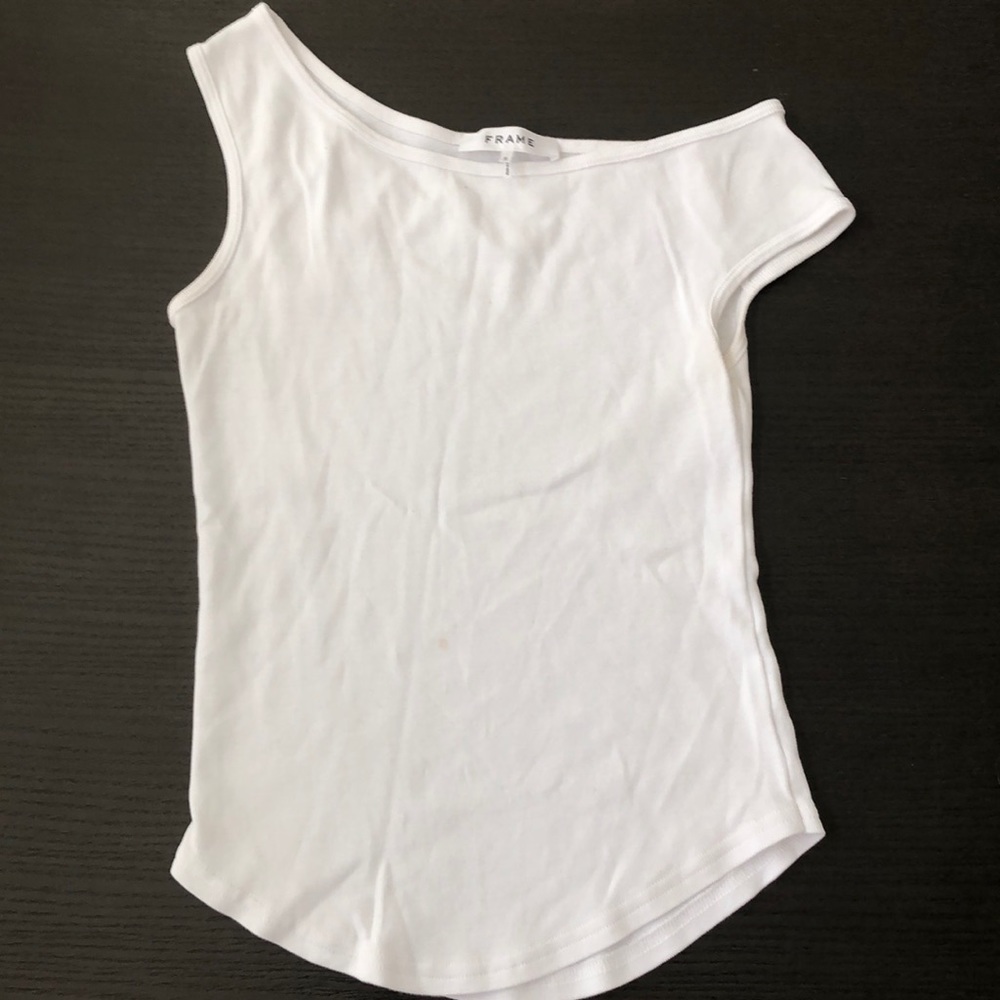 Frame one shoulder top